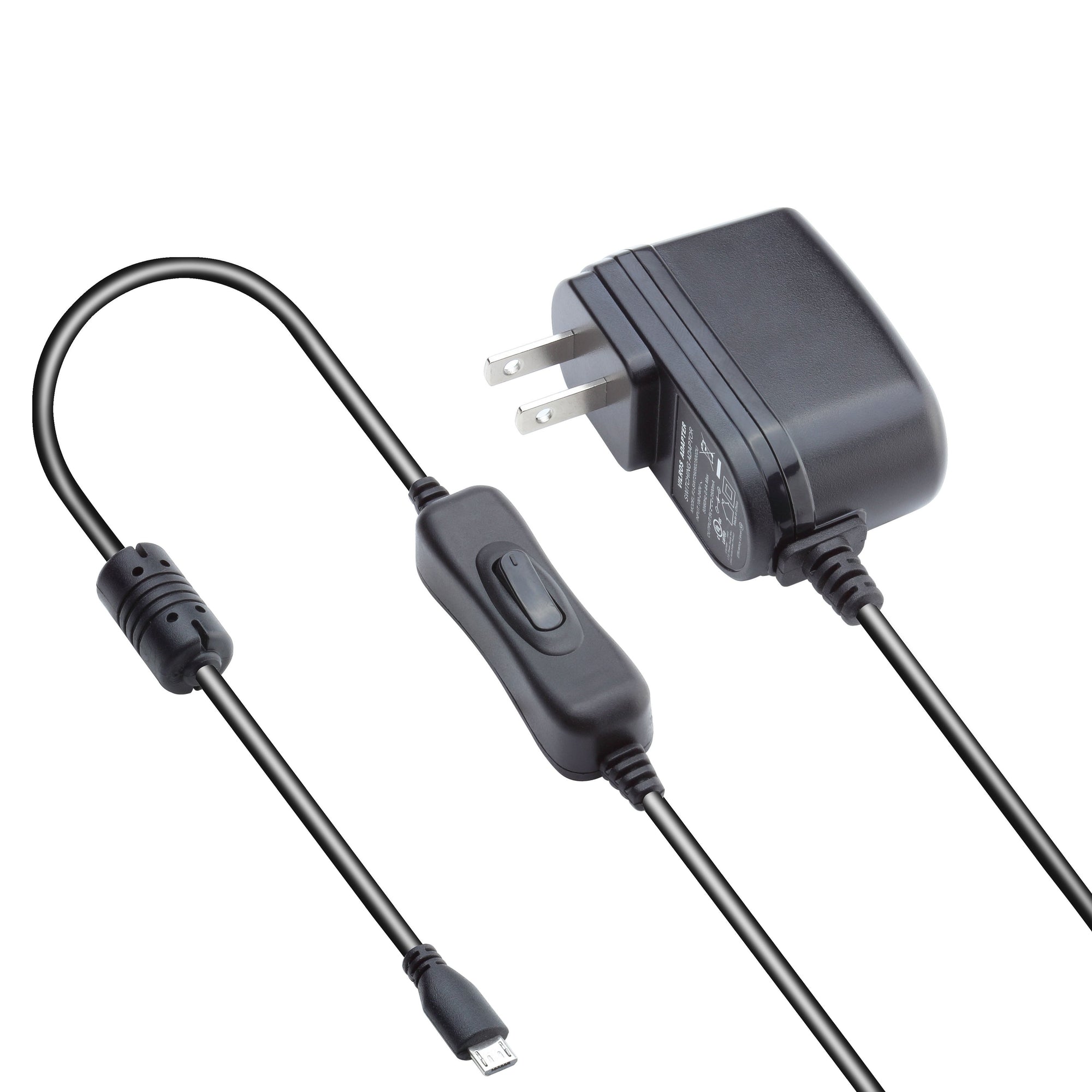 2.5A Raspberry Pi Micro USB Power Supply w On/Off Switch | Vilros.com | Free Shipping