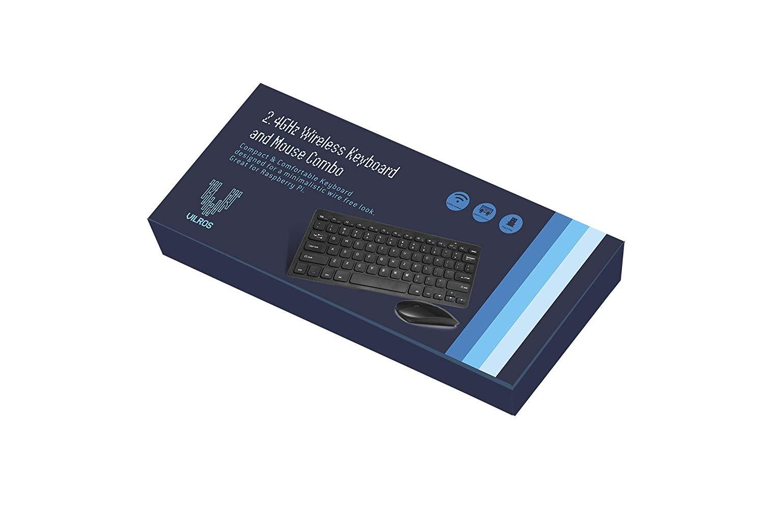 Wireless Keyboard and Mouse with Bonus Mousepad Great for Raspberry Pi and Computer | Vilros.com | Free Shipping
