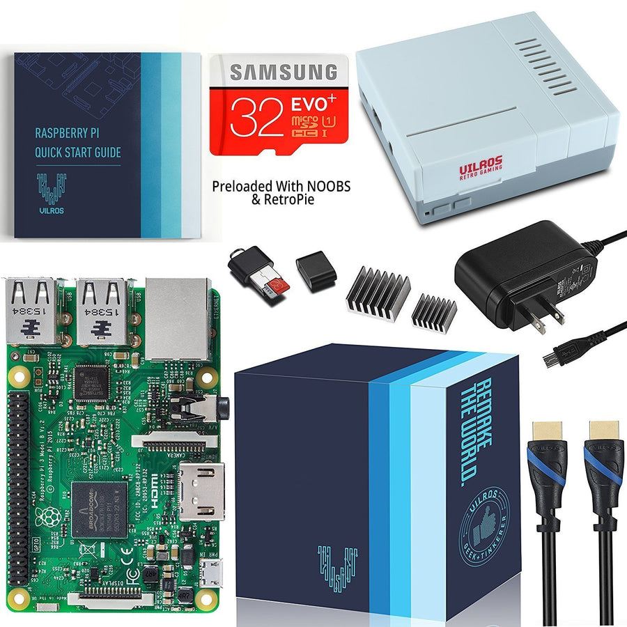 Raspberry Pi 3 Complete Starter Kit With Retro Gaming Case