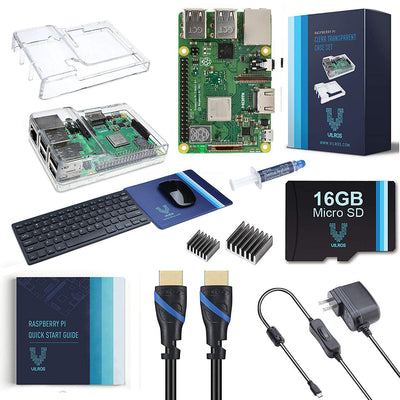 Vilros Raspberry Pi 3 Model B+ Complete Starter Kit with Keyboard and Mouse | Vilros.com | Free Shipping