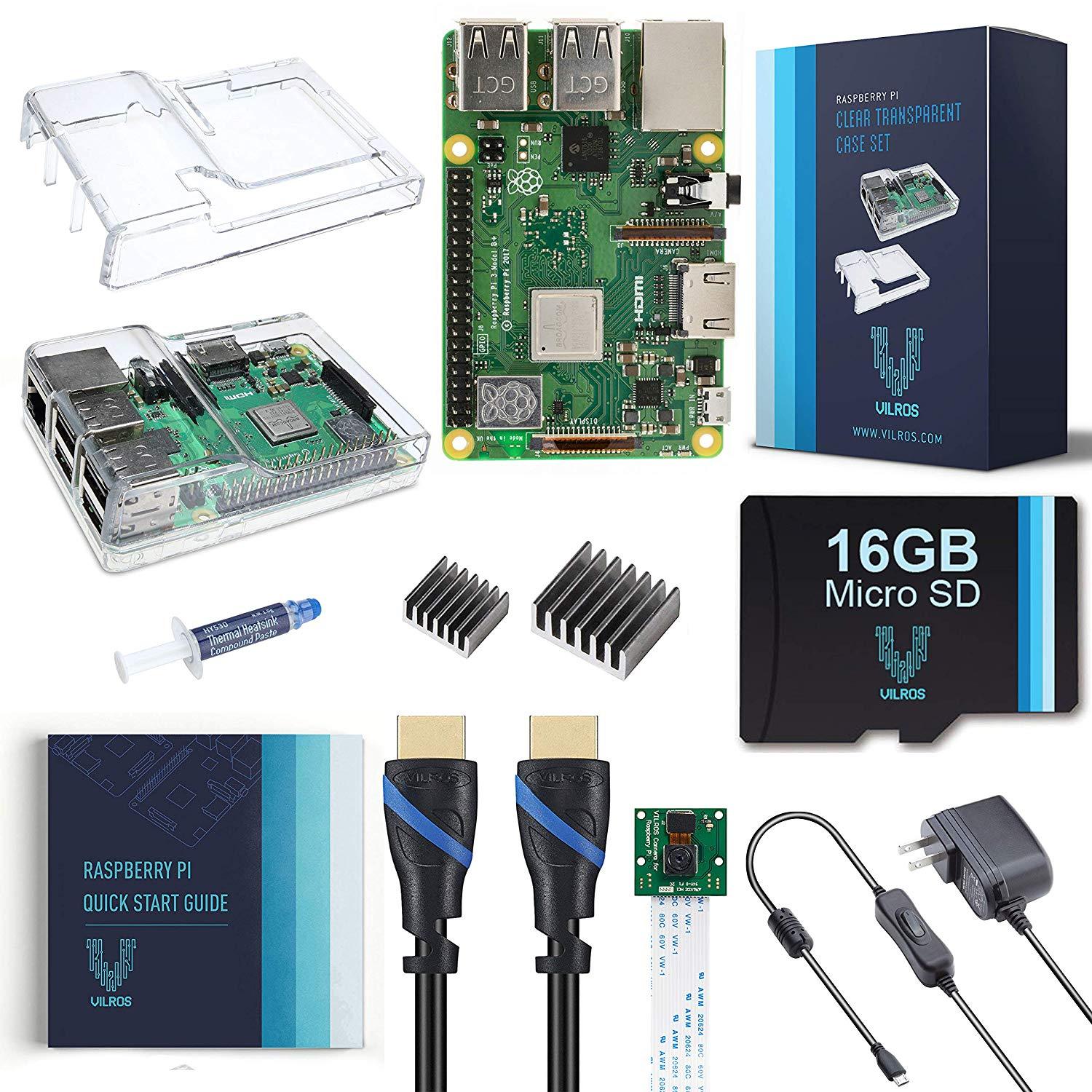 Vilros Raspberry Pi 3 Model B+ Complete Starter Kit with Camera Module | Vilros.com | Free Shipping