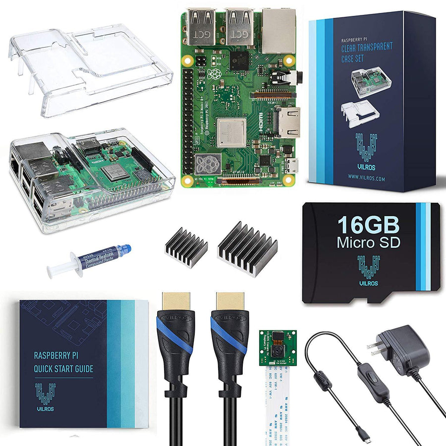 Vilros Raspberry Pi 3 Model B+ Complete Starter Kit with Camera Module | Vilros.com | Free Shipping