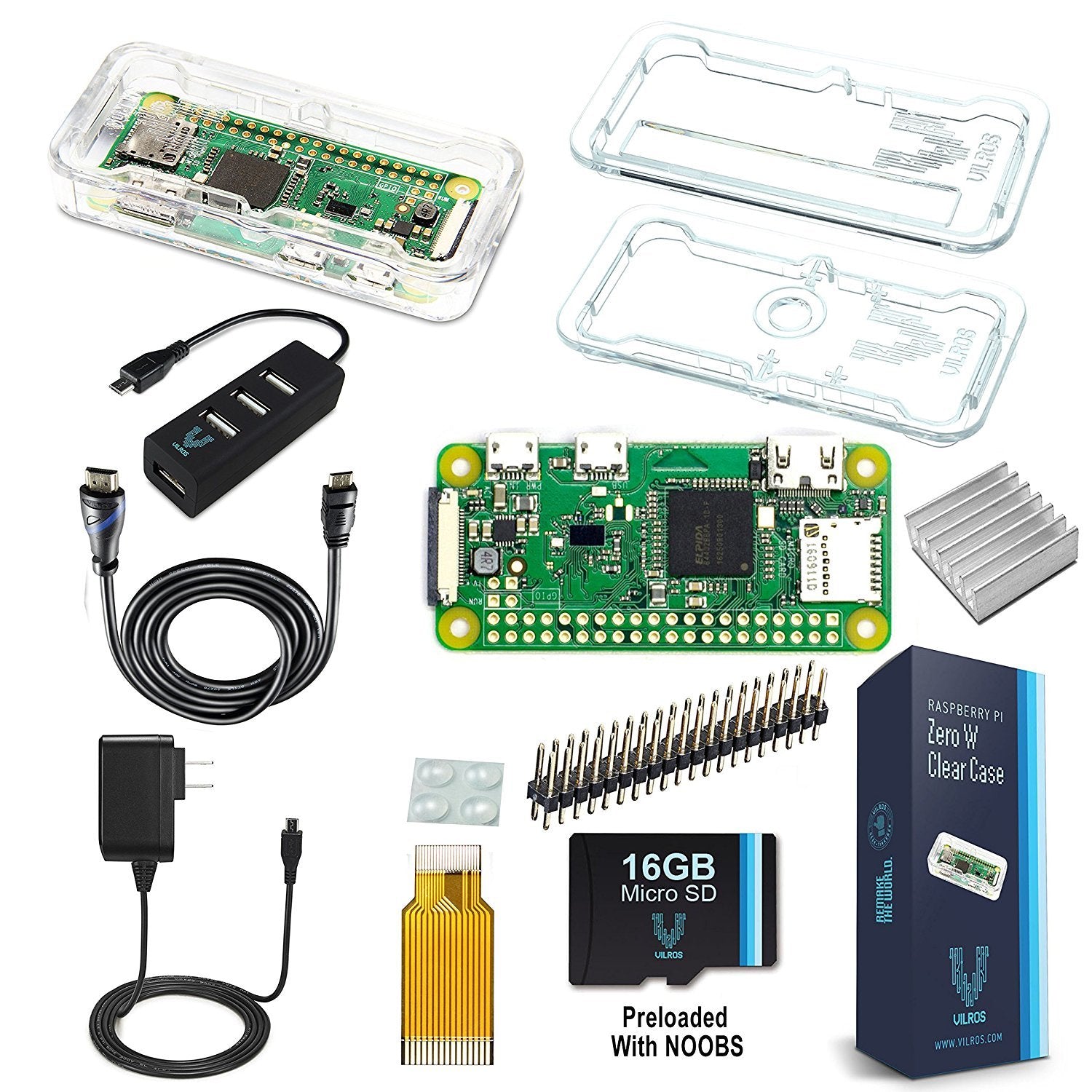 Raspberry Pi Zero W Complete Starter Kit-Vilros.com