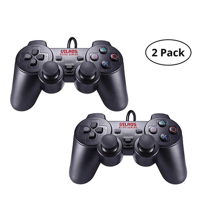 Vilros Retro Gaming PS2 Style USB Gamepads-Set of 2 | Vilros.com | Free Shipping