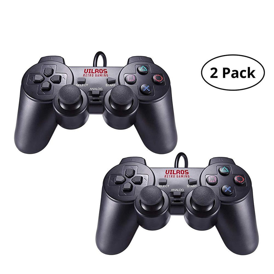 Vilros Retro Gaming PS2 Style USB Gamepads-Set of 2 | Vilros.com | Free Shipping