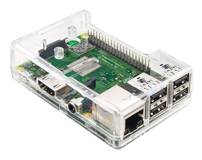 Vilros Raspberry Pi 3 Model B+ (B Plus) Barebones Kit-With Preloaded SD Card-Clear Transparent Case and Set of 2 Heatsinks | Vilros.com | Free Shipping