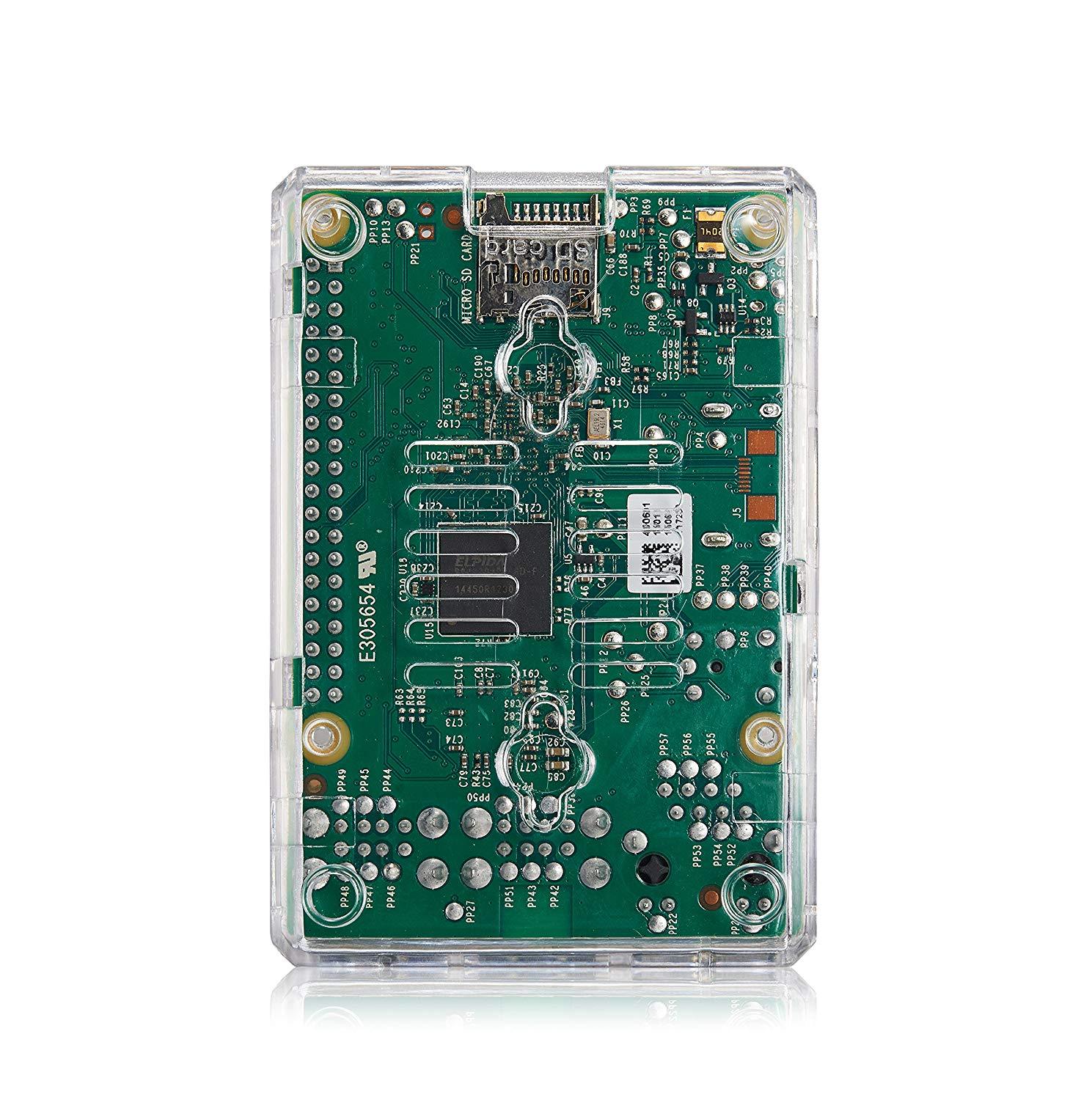 Vilros Raspberry Pi 3 Model B With Clear Transparent Case and Set of 2 Heatsinks | Vilros.com | Free Shipping