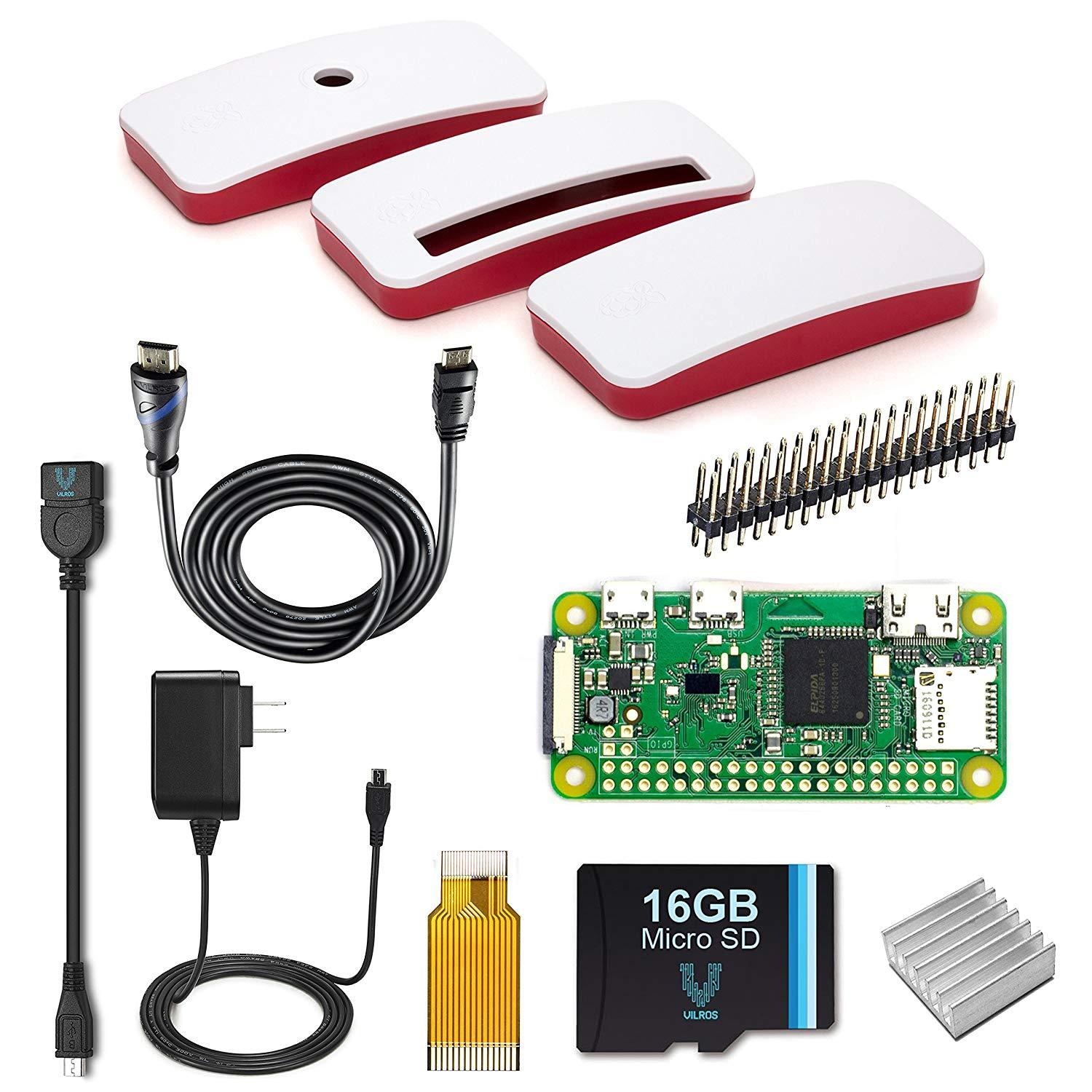 Vilros Raspberry Pi Zero W Complete Starter Kit Official Case Edition-Vilros.com