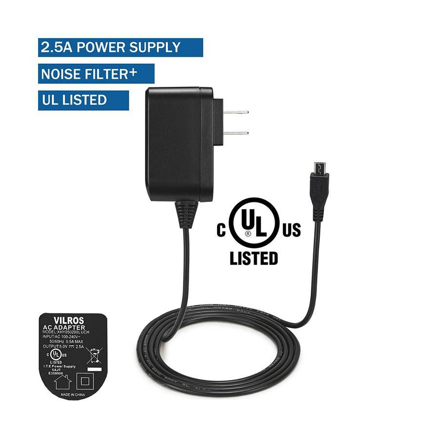 2.5V Micro USB Power Supply Designed for Raspberry Pi