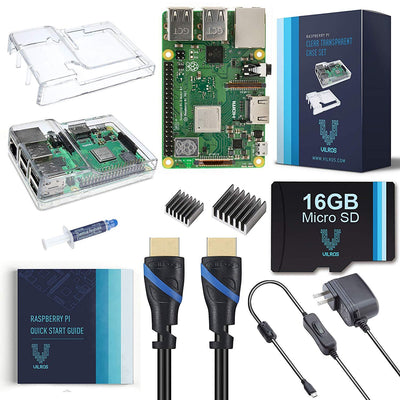 V-Kits Raspberry Pi 3 B+ (B Plus) Complete Starter Kit | Vilros.com | Free Shipping