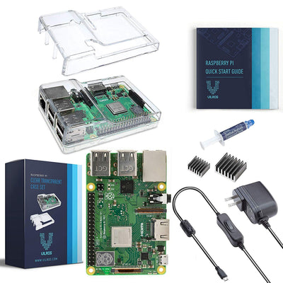 V-Kits Raspberry Pi 3 Model B+ (Plus) Basic Starter Kit [Latest Model 2018] | Vilros.com | Free Shipping