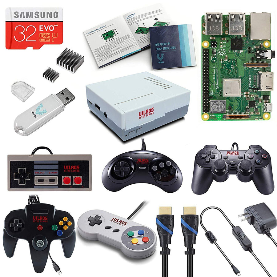 Vilros Raspberry Pi 3 Model B+ (B Plus) Retro Arcade Gaming Kit | Vilros.com | Free Shipping