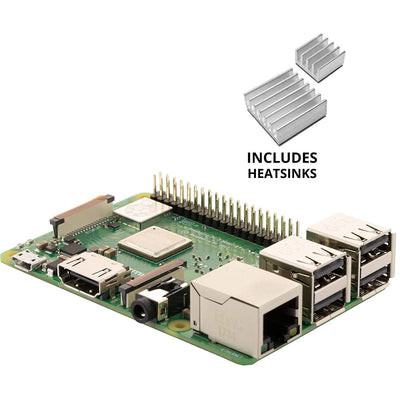 Vilros Raspberry Pi 3 Model B+ (B Plus) With set of 2 Aluminum Heatsink | Vilros.com | Free Shipping